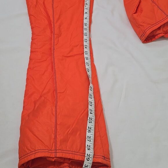 Inssbruck Vintage, Bright Orange Quilted  ski Jacket and Pants Set S - Picture 8 of 13